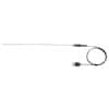 Digi-Sense Type-J, High-Temperature Wire Probe, 25" Length, 0.063" Diameter, Mini-Connector, Grounded , 3 ft 24-Gauge Cable