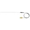 Digi-Sense Type-K, High-Temperature Wire Probe, 25" Length, 0.063" Diameter, Mini-Connector, Grounded , 3 ft 24-Gauge Cable