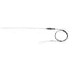 Digi-Sense Type-K, Hi-Temperature 12" L, .040" Dia Probe, Sripped Ends, Grounded, 3ft 24 -Gauge 