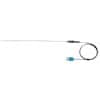 Digi-Sense Type-T, High-Temperature Wire Probe, 12" Length, 0.020" Diameter, Grounded, Mini-Connector, 3 ft 24-Gauge Cable