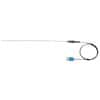 Digi-Sense Type-T, High-Temperature Wire Probe, 12" Length, 0.020" Diameter, Ungrounded, Mini-Connector, 3 ft 24-Gauge Cable