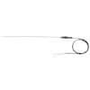 Digi-Sense Type-T, High-Temperature Wire Probe, 25" Length, 0.063" Diameter, Stripped Ends, Grounded, 3 ft 24-Gauge Cable