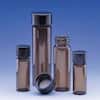 DWK Life Sciences (Wheaton) 224732 E-C Sample Vials, Amber Glass with Rubber-Lined Cap, 4 mL; 200/Cs
