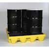 Eagle 1645 Modular Spill Containment Platform with Drain, 4 Drums, 66 Gal Sump Capacity