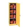 Eagle 1923X Space-Saver Flammable Liquid Cabinet, Manual Close, 1 Door, 2 Shelves, 24 Gal