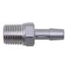 Eldon James Threaded to Hose Barb Fitting, Straight Adapter, Stainless Steel, 1/4" NPT(M) x 1/4" ID; 1/Each