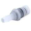Eldon James SeriesLock® Quick-Disconnect Fitting, Hose Barb Insert, Kynar PVDF, Valved, Viton O-Ring, SS Spring, Large, 3/4" ID