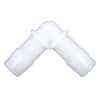 Eldon James Hose Barb Fittings, 90° Elbow, Natural Nylon, 5/16" ID; 10/Pk