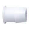 Eldon James Hose Barb to Plug Fitting, Straight Adapter, Natural Kynar®, 1" ID; 10/PK