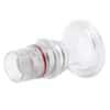 Eldon James SeriesLock® Quick-Disconnect Fitting, Sanitary Flange Insert, Polysulfone, Non-Valved, Medium, 3/4" Sanitary & 1/4" ID