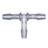 Eldon James Hose Barb Fitting, Tee Union, Stainless Steel, 5/8" ID; 1/Each