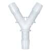 Eldon James Hose Barb Fitting, Y Union, Natural Nylon, 3/32" ID; 10/PK
