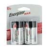 Energizer E95VP Max Alkaline D Batteries, 1.5 V; 2/Pk