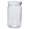 Environmental Express Straight-Sided Wide-Mouth Glass Bottle, Level 1, Clear, 1000mL; 12/CSS