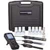 Environmental Express PCD380 Waterproof 3-Channel pH, ORP, Conductivity, TDS, Resistivity, Salinity, and DO Smart Handheld Meter Kit