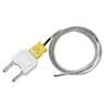 Extech TP875 Type-K, Wide Temperature Range Bead Wire Probe, Mini-Connector with Banana Plug Adapter