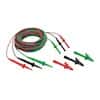 Fluke TL1550B Test Leads with Alligator Clips (Red, Black, and Green)