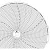 Graphic Controls 8" Circular Chart Recorder Paper, 0 to 200 Uniform Spacing, No Units, 24 Hours, 60/Box