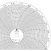 Graphic Controls 10" Circular Chart Recorder Paper, 100 to 550 Non-Uniform Spacing, No Units, 24 Hours, 100/Box