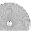 Graphic Controls 8" Circular Chart Recorder Paper, 0 to 500 Uniform Spacing, No Units, 24 Hours, 60/Box