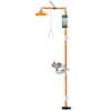 Guardian Equipment Combination Safety Shower with Eyewash, Stainless Steel Bowl and ABS Plastic Shower Head