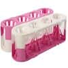 Heathrow Scientific Adapt-A-Rack® Modular Tube Rack System, pink & white, 7 to 50 mL tubes, 2/pk