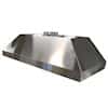 HEMCO Wall Canopy, Stainless Steel, 48" W
