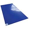 High-Tech Conversions Adhesive Floor Mat with Multi-Layered Clean Films, 26" x 45", Blue; 4/cs