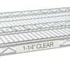 ICI Quick Ship Clear Label Holder, 43" W; Fits 48" L Shelf