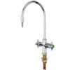 ICI Quick Ship Mixing Faucet, Four-arm Handle, without Vacuum Breaker
