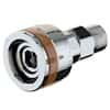 ICI Quick Ship Envision Female Quick-Connect Fittings, Chrome-Plated Brass, Nitrogen, Brown; 1/Each