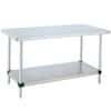 ICI Quick Ship Stainless Steel Worktable with Bottom Shelf, 30" x 60" x 34"