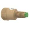 Idex Inline Check Valve, Outlet, 15 psi, 0.02" ID, 1/4-28 (M) to 1/4-28 (F) Flat Bottom; 1/EA