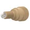 Idex Inline Check Valve, Outlet, 3 psi, 0.04" ID, 1/4-28 (M) to 1/4-28 (F) Flat Bottom; 1/EA