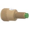 Idex Inline Check Valve, Outlet, 3 psi, 0.02" ID, 1/4-28 (M) to 1/4-28 (F) Flat Bottom; 1/EA