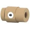 Idex Nonmetallic Inline Check Valve, 1 psi, 0.02" ID, 1/4-28 (F) to 1/4-28 (F) Flat Bottom; 1/EA