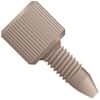 Idex Fingertight One-Piece, Standard Knurl, Blue PEEK, 1/16" OD Tubing, 10-32 Coned; 1/EA