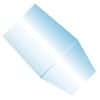Idex High-Pressure Replacement Ferrule, FingerTight, Natural ETFE, Max 0.063" Hole, 1/16" OD Tubing, 10-32 Coned; 10/PK