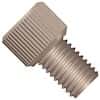 Idex Super Flangeless™ Nut, Standard Knurl, Short, Red PEEK, 1/32" or 1/16" OD Tubing, 1/4-28 Flat Bottom; 1/EA