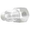 Idex Port Plug, 5/16" Hex Head, Natural ETFE, 1/4-28 Flat-Bottom; 1/EA