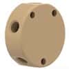 Idex Low-Pressure Manifold Body, Natural PEEK, 6 Port, 0.040" Bore, 1/16" OD Tubing, 1/4-28 Flat Bottom; 1/EA