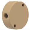 Idex Low-Pressure Manifold Body, Natural PEEK, 5 Port, 0.062" Bore, 1/8" OD Tubing, 1/4-28 Flat Bottom; 1/EA