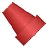 Idex Flangeless Ferrule, Red ETFE, 1/16" OD Tubing, 1/4-28 Flat-Bottom; 1/EA