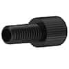 Idex Super Flangeless™ Nut, Standard Knurl, Black PPS, 1/32" or 1/16" OD Tubing, M6 Flat Bottom; 1/EA