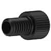 Idex Super Flangeless™ Nut, Standard Knurl, Short, Black PEEK, 1/32" or 1/16" OD Tubing, M6 Flat Bottom; 10/PK