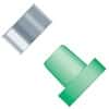 Idex Super Flangeless™ Ferrule, Green ETFE/SS Ring, 1/32" OD Tubing, 10-32 Flat Bottom; 10/PK