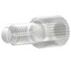 Idex Port Plug, Standard Knurl, Natural ETFE, 1/4-28 Flat-Bottom; 1/EA