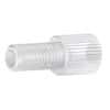 Idex Flangeless Male Nut, Standard Knurl, Natural PFA, 1/8" OD Tubing, 1/4-28 Flat-Bottom; 10/PK