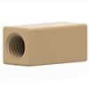 Idex Low-Pressure Union, True ZDV Female Straight, Natural Acetal, 1/4-28 Flat Bottom; 1/EA
