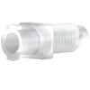 Idex Threaded Luer Adapter, Natural Acetal, 0.050" Bore, Female Luer x Male 1/4-28 Flat Bottom; 1/EA